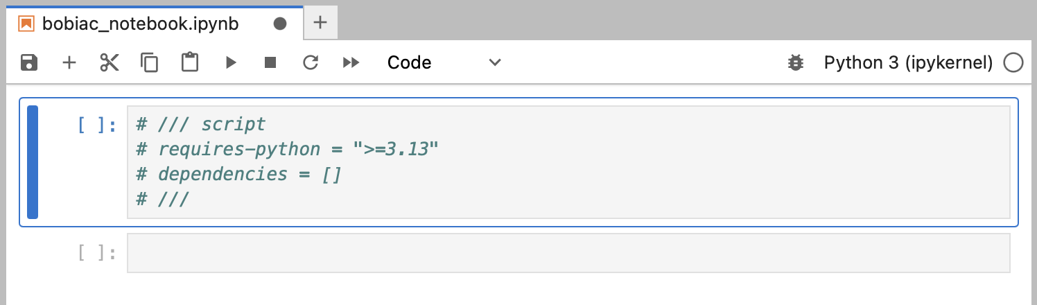 JupyterLab interface